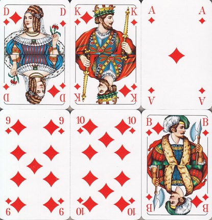 20 x Skatkartenspiel Deutsches Bild Skat Blatt Karten Spielkarten Kartenspiel Q 